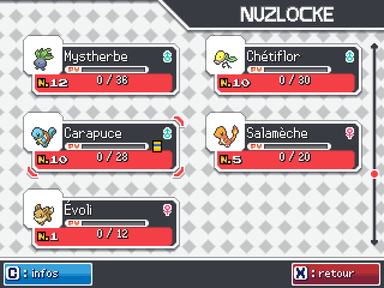 Nuzlocke Graveyard